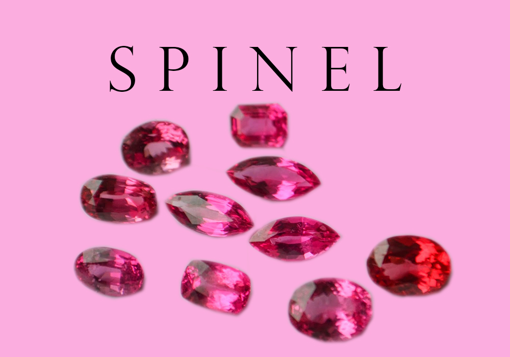 Spinel is often mistaken for a ruby. This is because spinels are magnesium aluminum oxide minerals whereas rubies are aluminum oxide minerals. Both get their color from the traces of chromium. The spinel gemstone is clear, transparent and flawless. The gemstone comes in variety of colors ranging from red, purple, pink, violet, indigo, blue and green. The most valuable and rarest spinel is a red spinel.