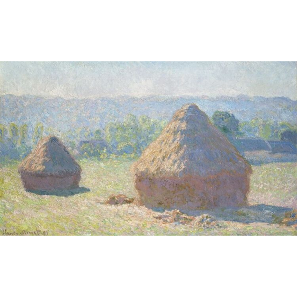 “Haystacks, End of Summer,” - Claude Monet, (Source: Wikimedia Commons Public Domain)