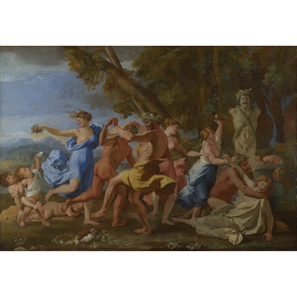 ‘A Bacchanalian Revel before a statue of Pan’  - Nicolas Poussin (Source:  The National Gallery, London via Wikimedia Commons Public Domain)